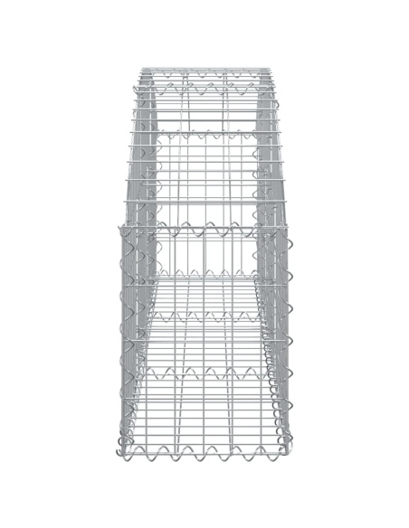Дъговидна габионна кошница 150x30x40/60 см поцинковано желязо