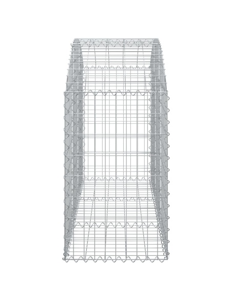 Дъговидна габионна кошница 150x50x80/100 см поцинковано желязо