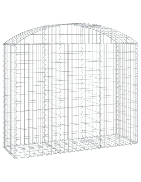 Дъговидна габионна кошница 150x50x120/140 см поцинковано желязо