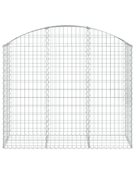 Дъговидна габионна кошница 150x50x120/140 см поцинковано желязо