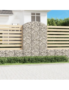 Дъговидна габионна кошница 150x50x220/240 см поцинковано желязо