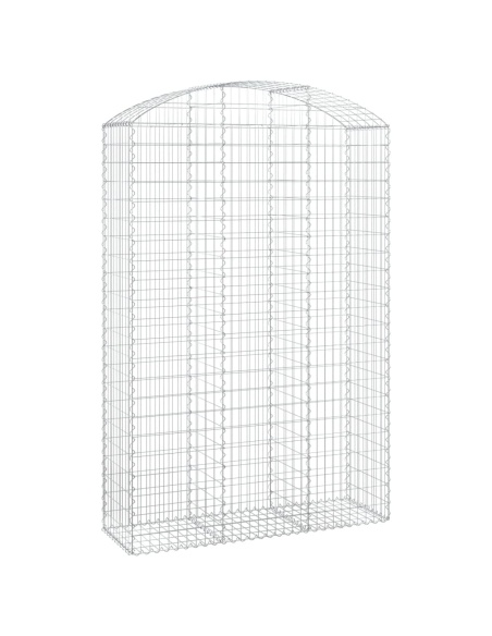 Дъговидна габионна кошница 150x50x220/240 см поцинковано желязо