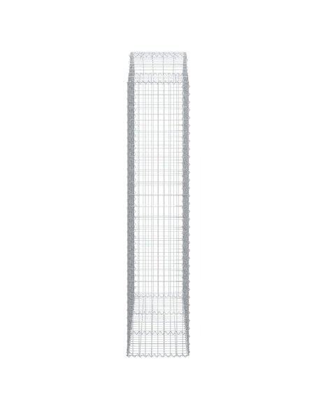 Дъговидна габионна кошница 150x50x220/240 см поцинковано желязо