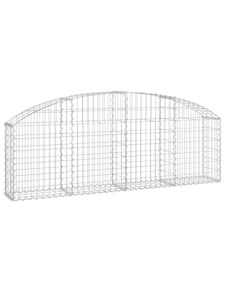 Дъговидна габионна кошница 200x30x60/80 см поцинковано желязо