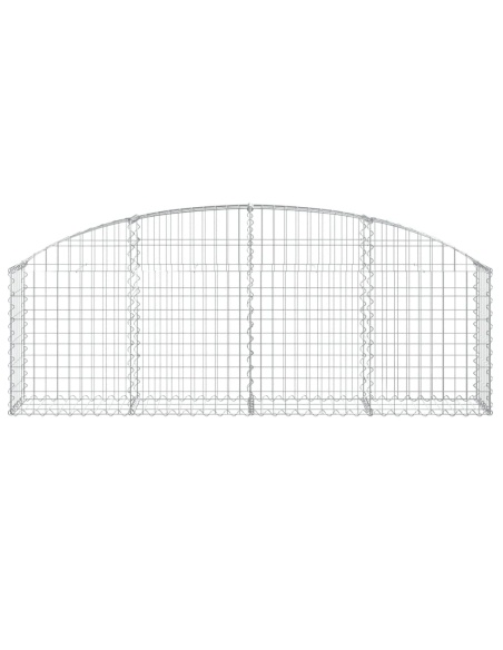 Дъговидна габионна кошница 200x30x60/80 см поцинковано желязо