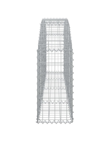 Дъговидна габионна кошница 200x30x60/80 см поцинковано желязо