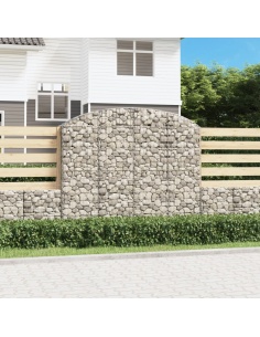 Дъговидна габионна кошница 200x30x160/180 см поцинковано желязо