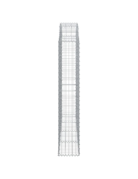 Дъговидна габионна кошница 200x30x160/180 см поцинковано желязо