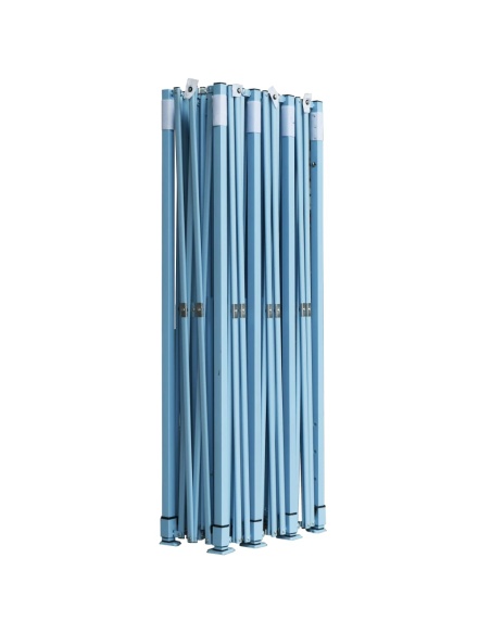 Сгъваема шатра с 5 странични стени, 3x9 м, синя