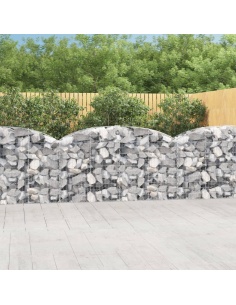 Дъговидна габионна кошница 200x50x100/120 см поцинковано желязо
