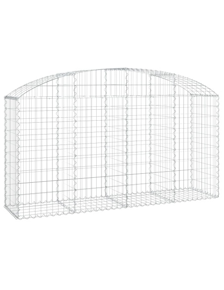 Дъговидна габионна кошница 200x50x100/120 см поцинковано желязо