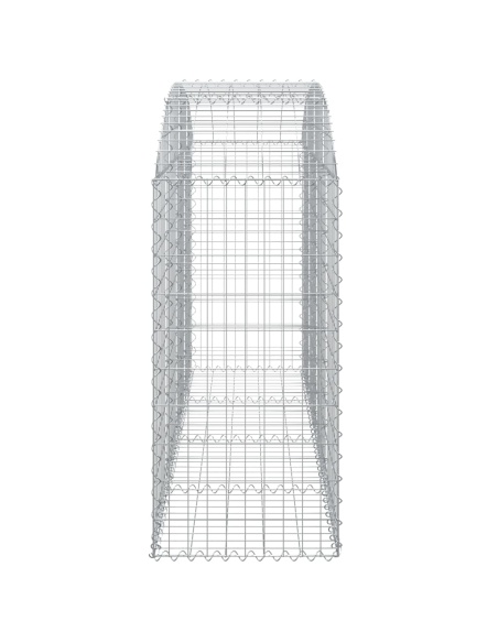 Дъговидна габионна кошница 200x50x100/120 см поцинковано желязо