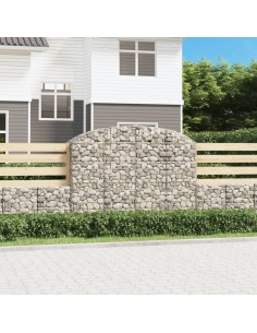 Дъговидна габионна кошница 200x50x140/160 см поцинковано желязо