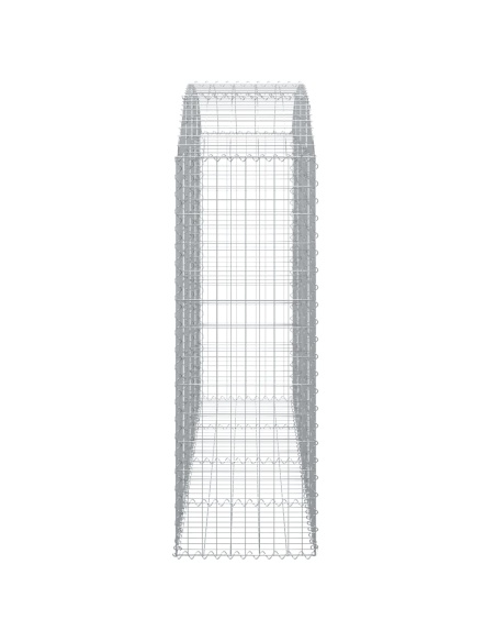 Дъговидна габионна кошница 200x50x140/160 см поцинковано желязо