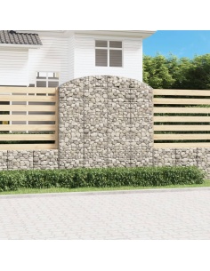 Дъговидна габионна кошница 200x50x200/220 см поцинковано желязо