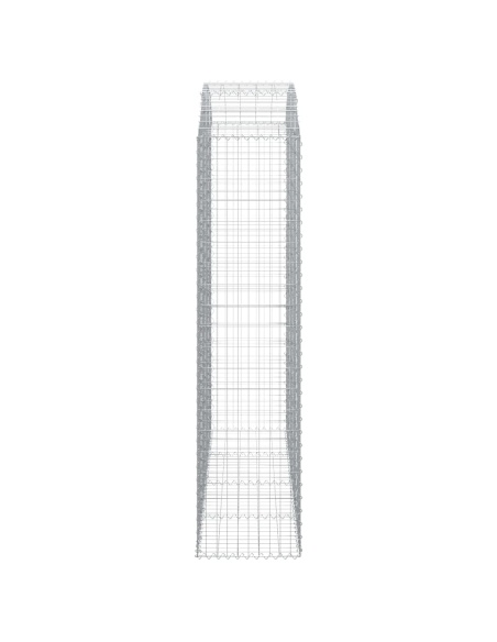 Дъговидна габионна кошница 200x50x200/220 см поцинковано желязо