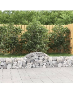 Дъговидна габионна кошница 200x30x40/60 см поцинковано желязо