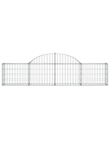 Дъговидна габионна кошница 200x30x40/60 см поцинковано желязо