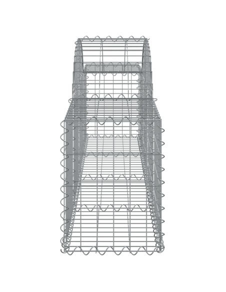 Дъговидна габионна кошница 200x30x40/60 см поцинковано желязо