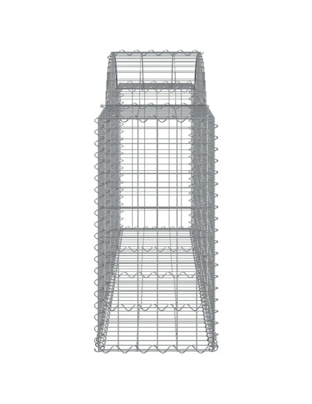 Дъговидна габионна кошница 200x50x80/100 см поцинковано желязо