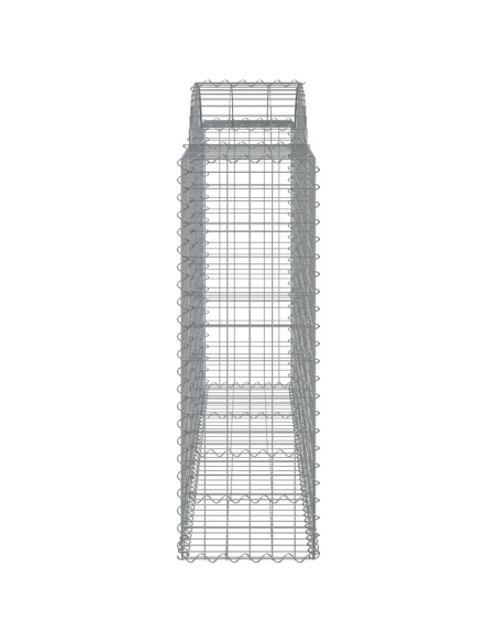 Дъговидна габионна кошница 200x50x120/140 см поцинковано желязо