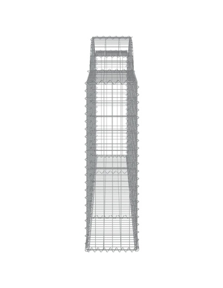 Дъговидна габионна кошница 300x30x100/120 см поцинковано желязо