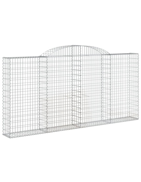 Дъговидна габионна кошница 300x30x140/160 см поцинковано желязо