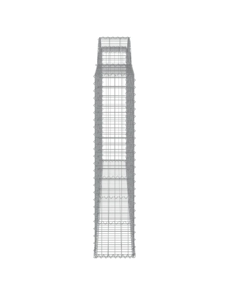 Дъговидна габионна кошница 300x30x140/160 см поцинковано желязо