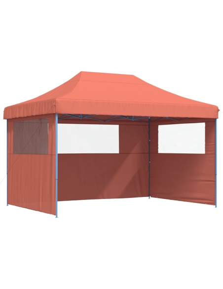 Сгъваема парти шатра pop-up с 3 странични стени теракота