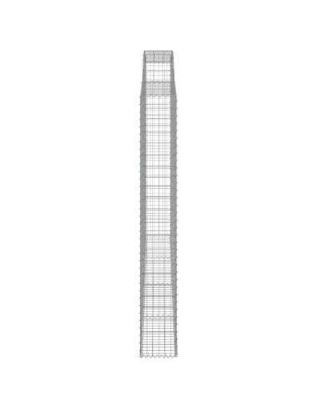 Дъговидна габионна кошница 300x30x220/240 см поцинковано желязо