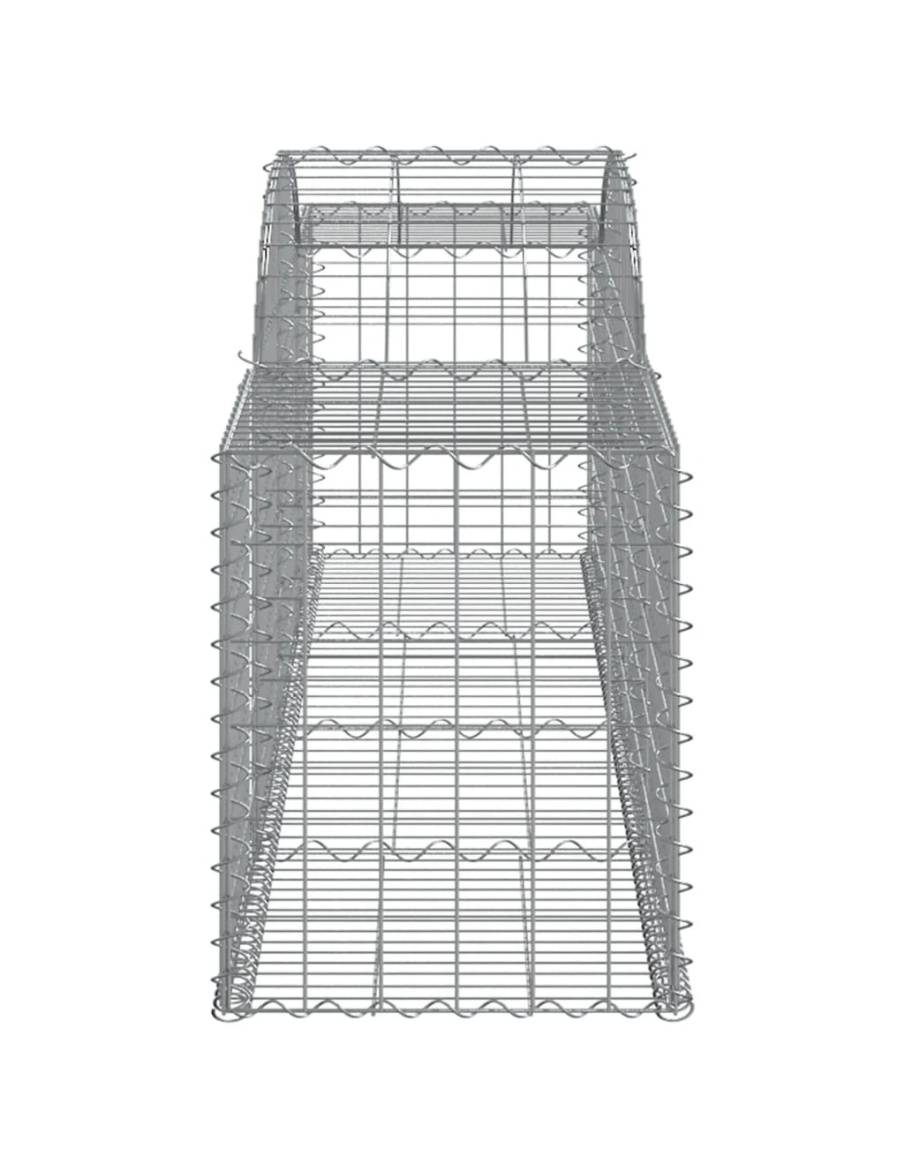 Дъговидна габионна кошница 300x50x60/80 см поцинковано желязо