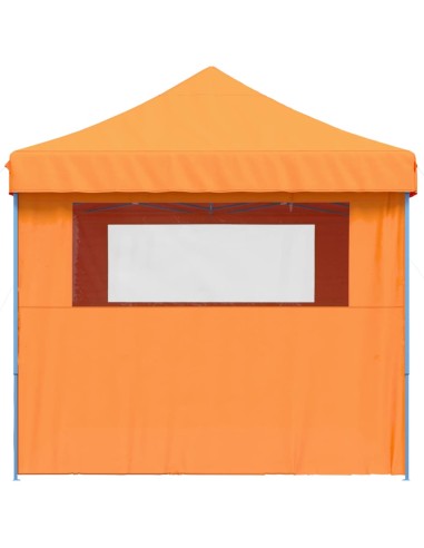 Сгъваема парти шатра pop-up с 4 странични стени оранжева