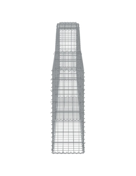 Дъговидна габионна кошница 400x30x80/100 см поцинковано желязо