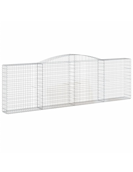 Дъговидна габионна кошница 400x30x120/140 см поцинковано желязо
