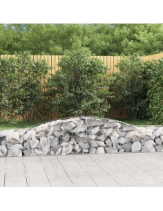 Дъговидна габионна кошница 400x50x40/60 см поцинковано желязо
