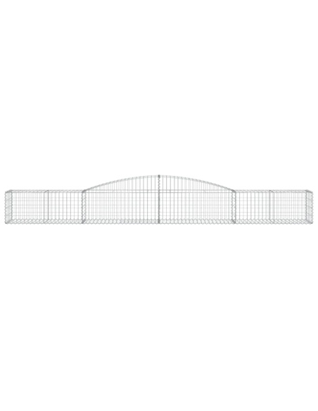 Дъговидна габионна кошница 400x50x40/60 см поцинковано желязо