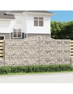 Дъговидна габионна кошница 400x50x180/200 см поцинковано желязо