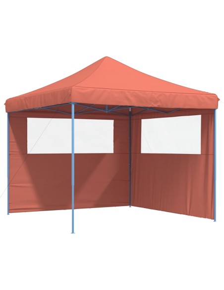 Сгъваема парти шатра pop-up с 2 странични стени теракота