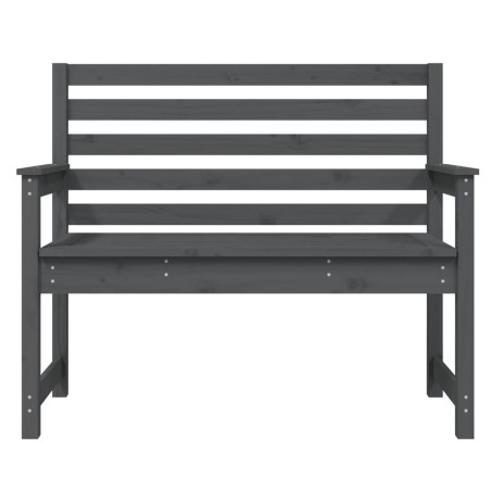 Градинска пейка сива 109x48x91,5 см борово дърво масив