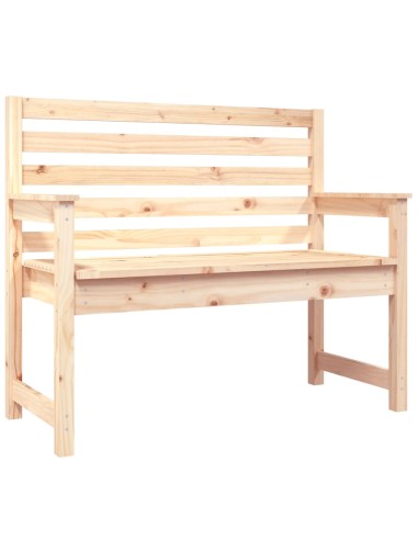 Градинска пейка, 109x48x91,5 см, борово дърво масив