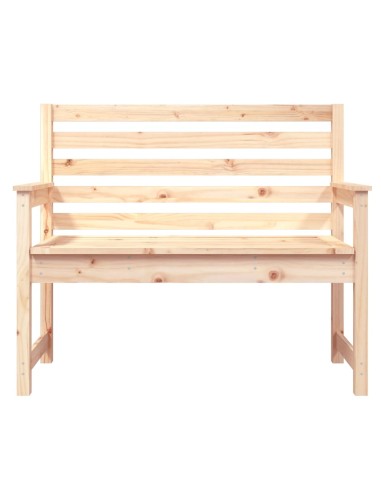 Градинска пейка, 109x48x91,5 см, борово дърво масив