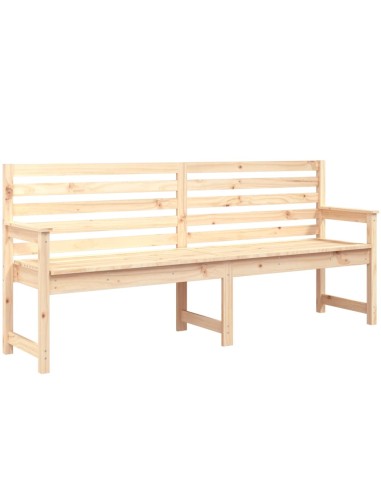 Градинска пейка, 203,5x48x91,5 см, борово дърво масив