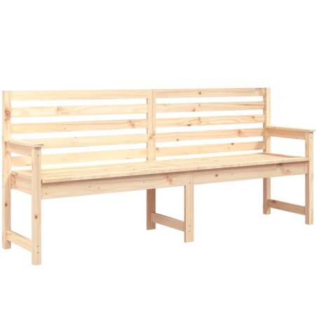Градинска пейка, 203,5x48x91,5 см, борово дърво масив
