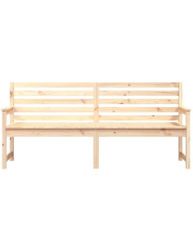 Градинска пейка, 203,5x48x91,5 см, борово дърво масив