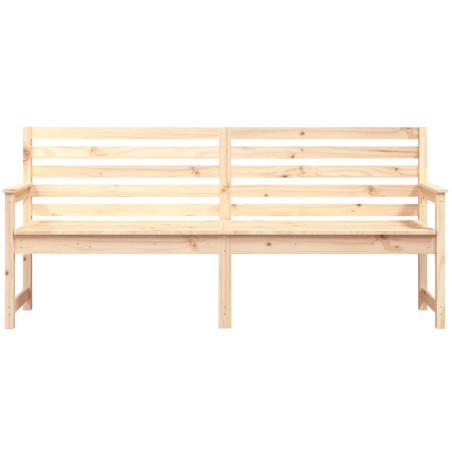 Градинска пейка, 203,5x48x91,5 см, борово дърво масив