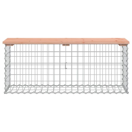 Градинска пейка габионeн дизайн 103x31,5x42 см дуглас масив