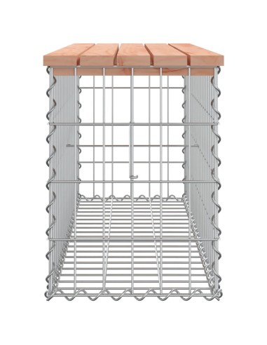 Градинска пейка габионeн дизайн 103x31,5x42 см дуглас масив