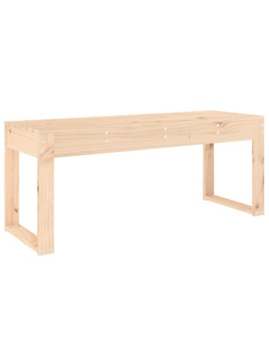 Градинска пейка, 110x38x45 см, борово дърво масив