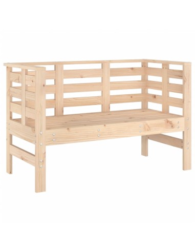 Градинска пейка, 111,5x53x71 см, борово дърво масив