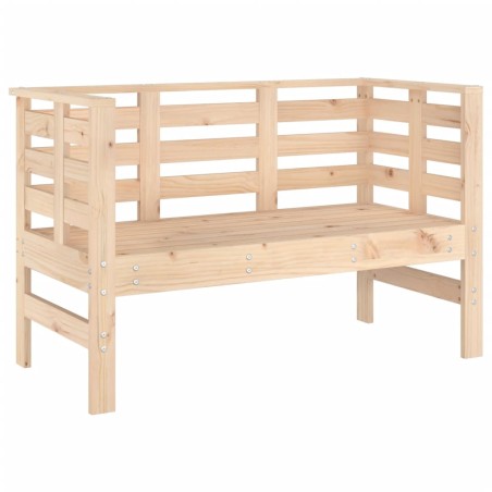 Градинска пейка, 111,5x53x71 см, борово дърво масив